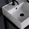 Small Modern Console Sink Vanity, Marble Style Sink, 24